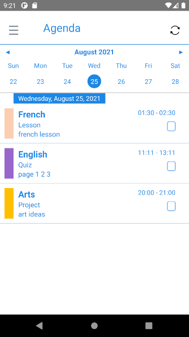 Mobile Agenda